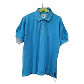 Moschino-Moschino Milano blaues Poloshirt-Türkis