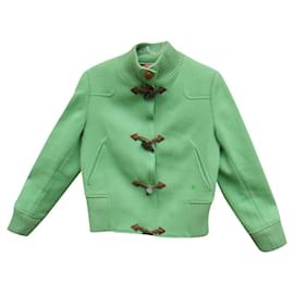 Burberry-Tamanho da jaqueta Burberry 42-Verde claro