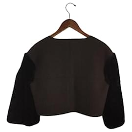 Fendi-**[Used] FENDI Boa switching / jacket / 40 / wool / brown-Brown