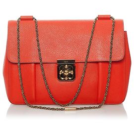 Chloé Borsa a tracolla in pelle Elsie rossa di Chloe Rosso