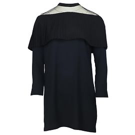 Maje Mini Robe Remia en Polyester Noir Noir