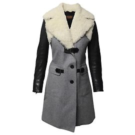 Tod's Trenchcoat aus grauer Wolle Grau
