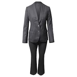 Dolce & Gabbana-Dolce & Gabbana Pinstripe Suit in Grey Wool-Grey