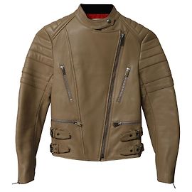 Céline Celine Biker Jacket in Beige Lambskin Leather Beige