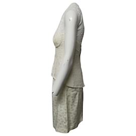 Stella Mc Cartney-Vestido de encaje Stella McCartney en algodón color crema-Blanco,Crudo