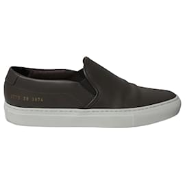 Autre Marque-Common Projects Tournament Slip-On Sneakers in Grey Leather-Grey