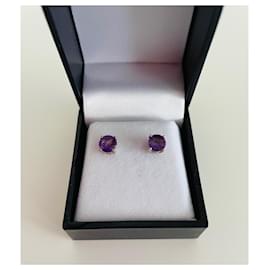Autre Marque-Earrings-Silvery,Purple