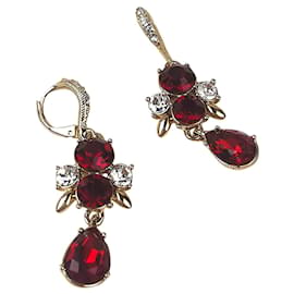 Givenchy Earrings Red Golden