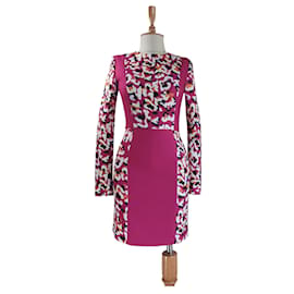 Robe Mary Katrantzou Léopard Rose Multicolore
