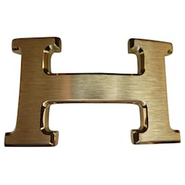 Hermès-fibbia della cintura con orlo 5382 metallo oro spazzolato 32mm nuovo-Gold hardware