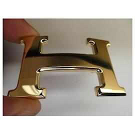 Hermès-boucle hermès 5382 en métal doré polie  pour un lien de 32mm neuve-Bijouterie dorée