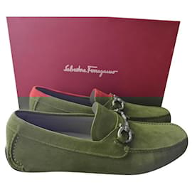 Salvatore Ferragamo-new moccasins-Red