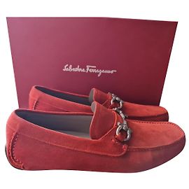 Salvatore Ferragamo mocassini nuovi Rosso