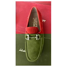 Salvatore Ferragamo-new moccasins-Red