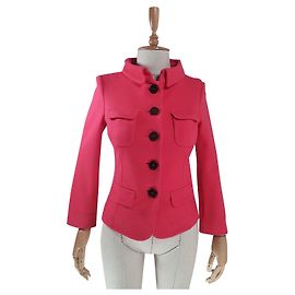 Marc Cain Pink Cashmere Wool Blazer Pink
