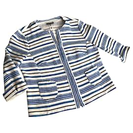 Gerry Weber Vestes Blanc Bleu Bleu Marine