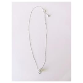 Swarovski-Collier Swarovski avec pendentif en cristal-Argenté,Blanc