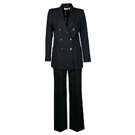 Victoria Beckham suit Blue
