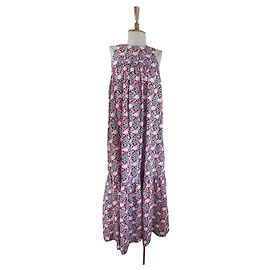 Autre Marque Vestido Ulrikke Rosa de Algodón Rosa Multicolor
