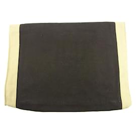 Hermès-[Used] Clutch bag Pouch Black x Beige Tapido Cell Hermes-Black,Beige