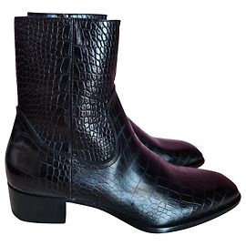 Saint Laurent Stiefel neu Schwarz