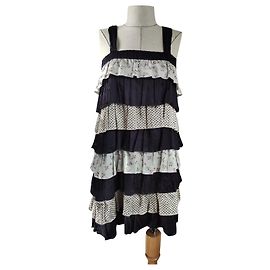 Autre Marque Vestido Timo de seda y algodón multicolor Talla S Multicolor