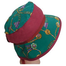 Cappello in lino Borsalino Multicolore