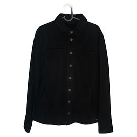 Autre Marque TIGHA Giacca camicia in pelle nera Nero