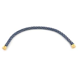 Fred-FRED CABLE FOR FORCE BRACELET 10 GM 15cm 6b1060 IN BLUE GOLD STEEL NEW-Blue