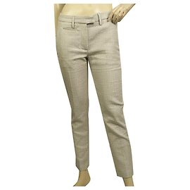 Dondup Gray Shiny Silver Geometric Pattern Carrot trousers pants size 26 Grey