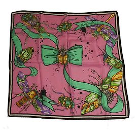 Dsquared2 Dsquared 2 Sciarpa Quadrata Multicolor In Seta Stampa Gioiello Bugs colorata Multicolore
