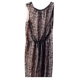 Robe en soie Dolce & Gabbana multicolore Multicolore