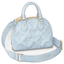 Louis Vuitton Alma BB Bubblegram Light Blue Leather Handbag Light blue