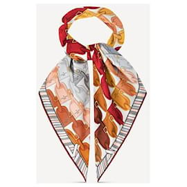 Louis Vuitton-LV My LV Tags square silk scarf-Multiple colors