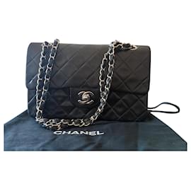 Chanel-Chanel Vintage - Classic lined flap bag-Black