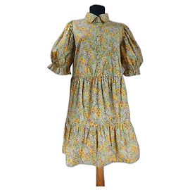 Autre Marque Robe Fleurie en Coton Hunkon Denmark Multicolore