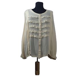 Camicia di seta By Malene Birger Beige XL Beige