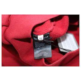 Balenciaga-Balenciaga Back Logo-Printed Hoodie in Red Cotton-Red