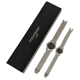 Relojes de acero de Yves Saint Laurent para él y para ella Plata
