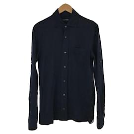 Tom Ford-TOM FORD Long sleeve shirt / 46 / cotton / NVY-Navy blue