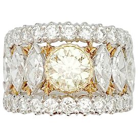 Buccellati bandeau ring, yellow diamonds. Other