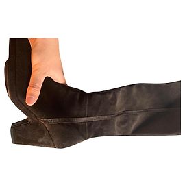 Botas Prada de ante marrón Castaño