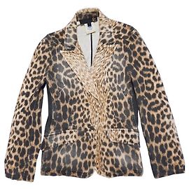 Chaqueta Just Cavalli con Estampado Animalier de Algodón Multicolor