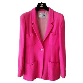 CHANEL FUCHSIA WOOL JACKET Fuschia