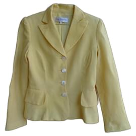 Giacca Guy Laroche Gialla in Seta e Cotone Giallo
