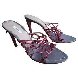 Escarpins Prada en cuir violet Violet