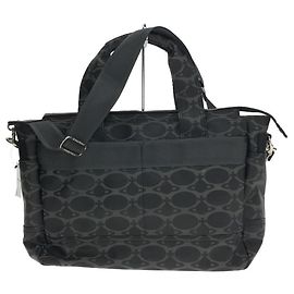 Vivienne Westwood Orb Design 2WAY Briefcase / Shoulder Bag / Nylon / Cowhide / BLK / Monogram Black