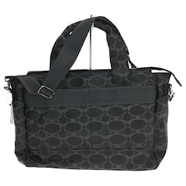 Vivienne Westwood-Vivienne Westwood Orb Design 2WAY Briefcase / Shoulder Bag / Nylon / Cowhide / BLK / Monogram-Black
