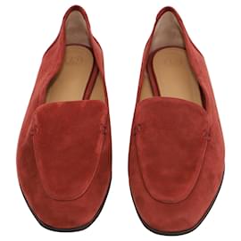 The row-The Row Adam Loafer in dunkelrotem Wildleder-Rot