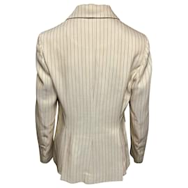 Altuzarra-Altuzarra Striped Jacket in Cream Viscose-White,Cream